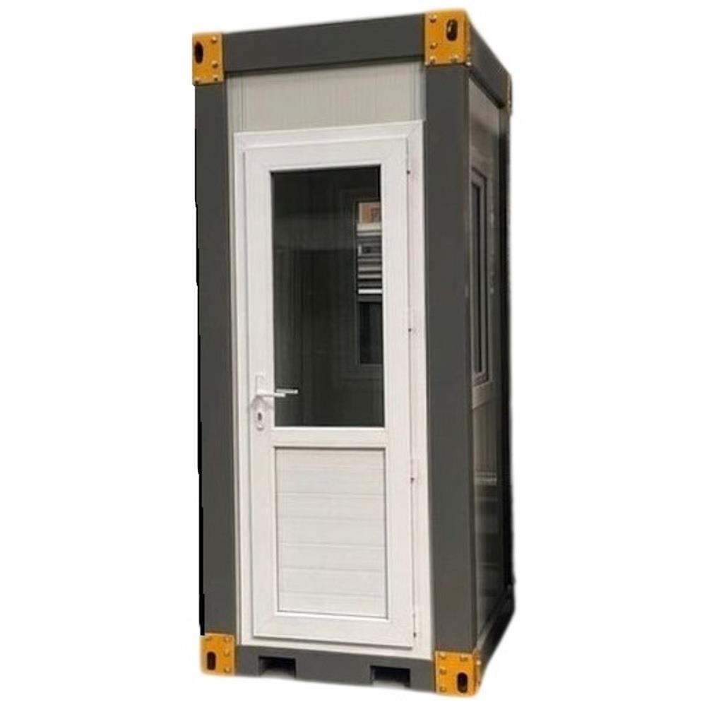 110x130cm compact security cabin kiosk with ticket window and built-in heater